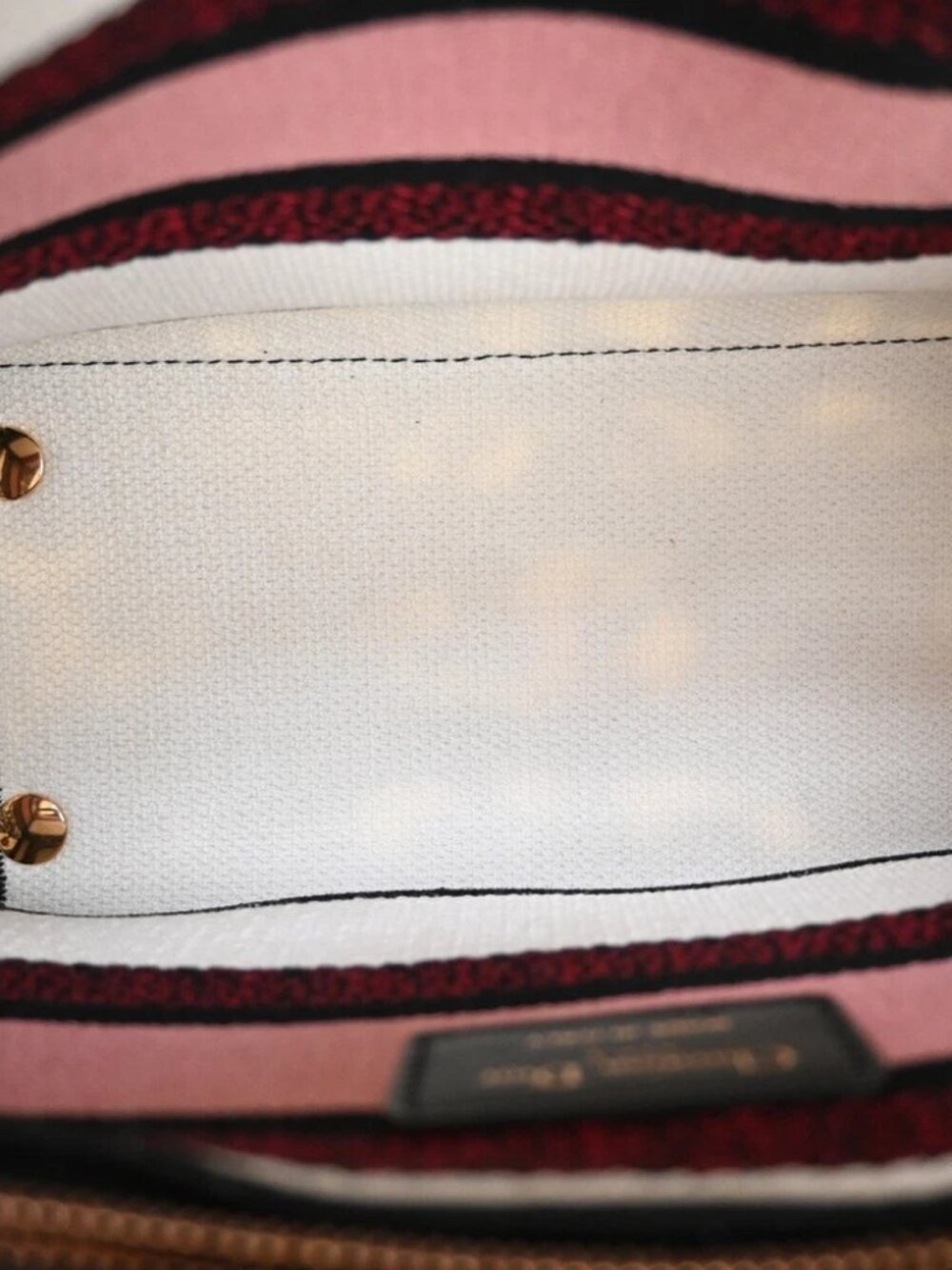 CHRISTIAN DIOR Lady D-Lite Florilegio Embroidery 2Way Hand Bag Canvas - Picture 12 of 15